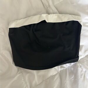 SHEIN Black and white tube top